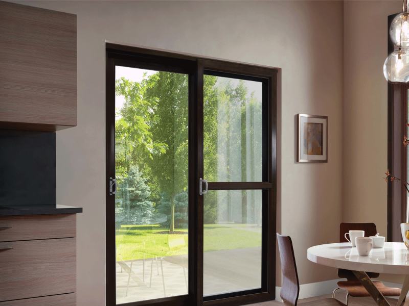 Sustainable office entrance with automatic Energy Efficient Door Systems