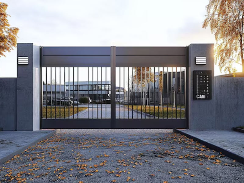 Compact infrared safety sensors for gates on a modern home gate system