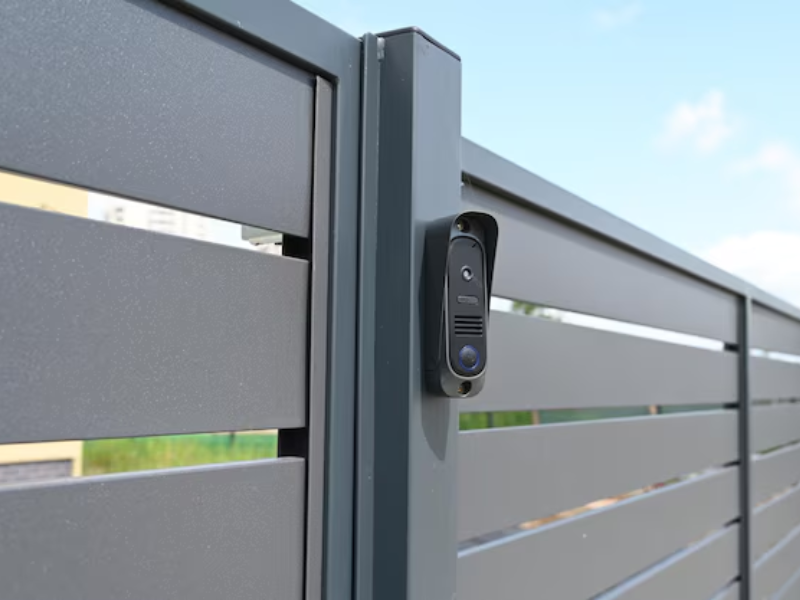 Sliding gate with safety sensors for gates preventing accidental closure