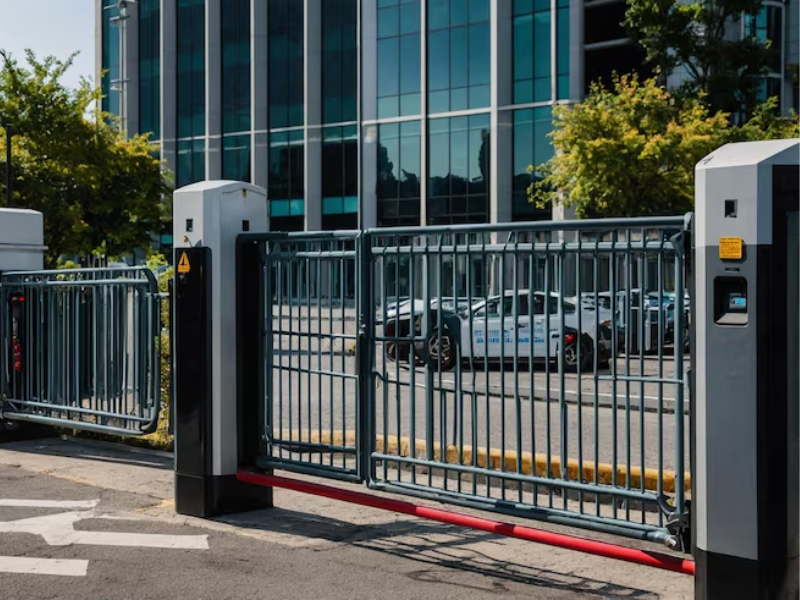 Safety sensors for gates installed on an automatic sliding gate system