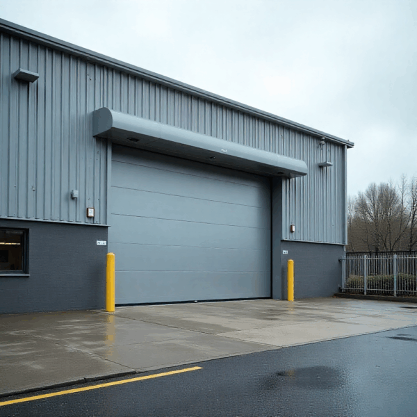 Sliding gate automation setup featuring integrated safety sensors that detect obstacles and stop the gate automatically to prevent accidents