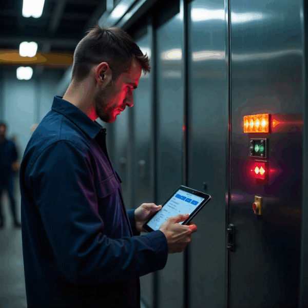 Professional installer completing the setup of a sliding gate automation system, ensuring proper electrical connections and optimal gate functionality