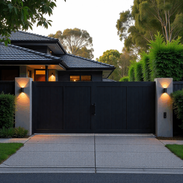 Automated swing gate operating smoothly after Swing Gate Automation setup