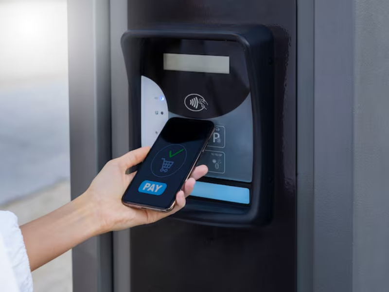 Smartphone app controlling access to automatic gate system