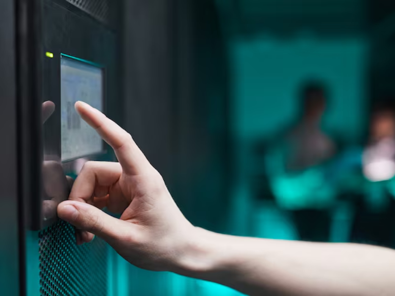 Security professional updating access control settings