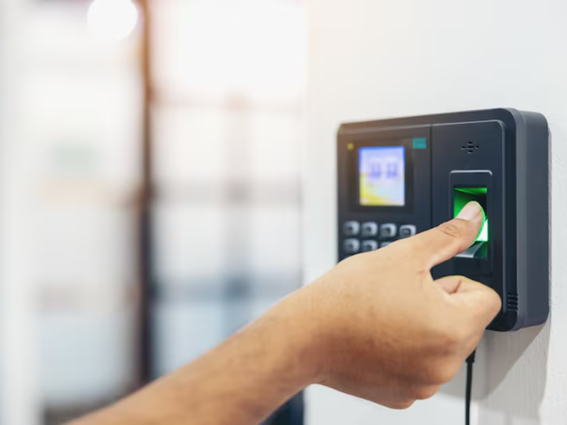 High-security access control installation with digital keypad