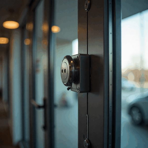 Modern door automation hardware designed for commercial retail environments