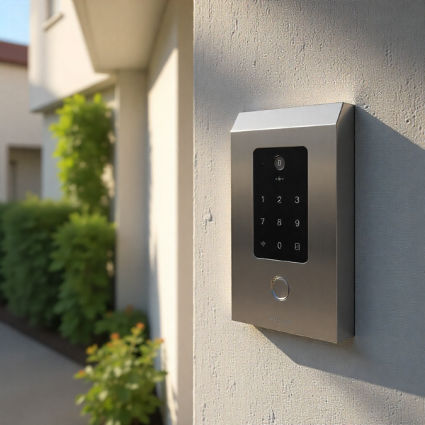 Akuvox 2-Wire IP Intercom Kit handling strong backlighting with wide dynamic range enabled
