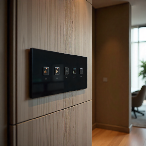 Smart apartment network using Jigsaw KNX Gateway (2 Users) for KNX System expansion.