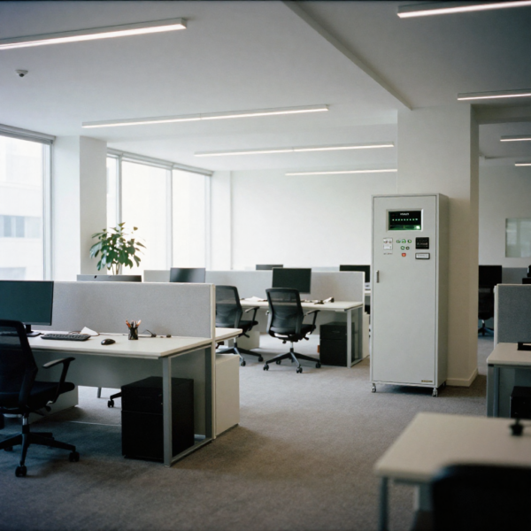 KNX networks providing automated lighting control in a modern open-plan office