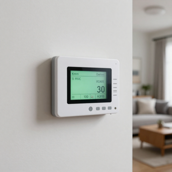 Smart door lock installed without rewiring in a budget-friendly smart home