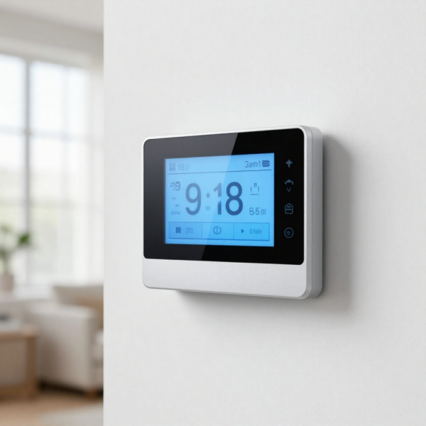 Smart automation solutions using automated blinds to block summer sunlight and reduce indoor heat through smart home automation