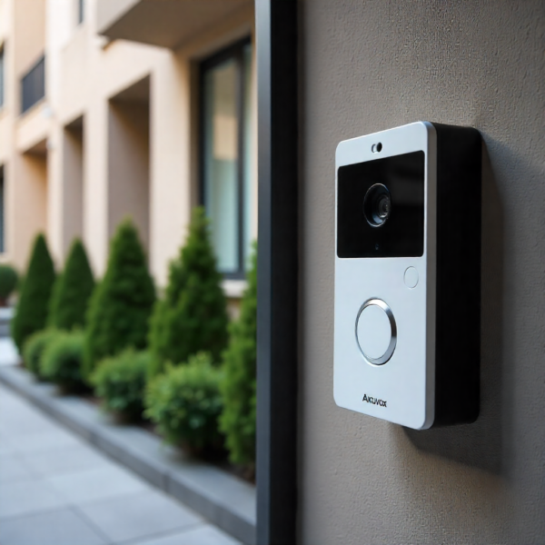 Akuvox 2-Wire IP Intercom Kit connected to existing 2-wire intercom cabling