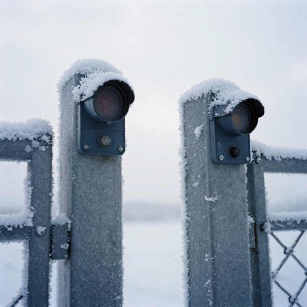 Safety sensors for gates fitted with weather-resistant protective housing