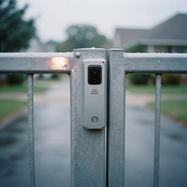 Safety sensors for gates installed on outdoor automatic gate system