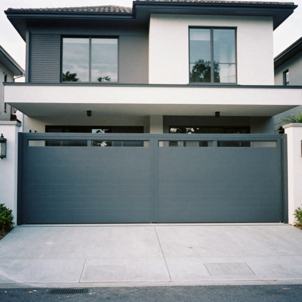 Sliding gate automation used at residential property entrance