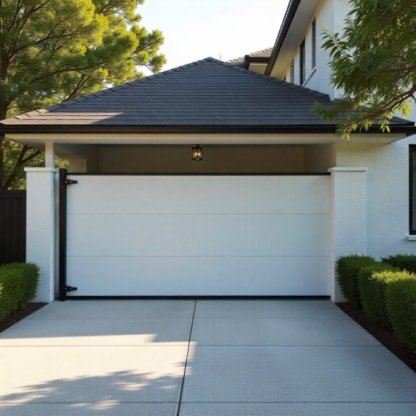 Sliding gate automation system ensuring smooth sliding operation at driveway entrance