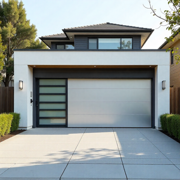 Sliding gate automation cantilever system with guide rollers