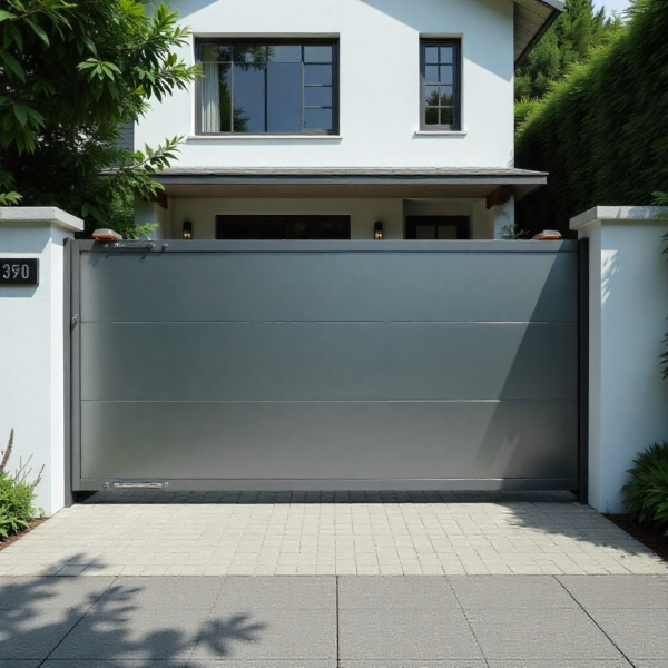 Sliding gate automation used at private home driveway