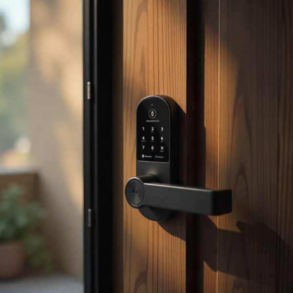 Smart lock protected by secured home Wi-Fi router