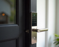 Smart lock safeguarded by digital security measures