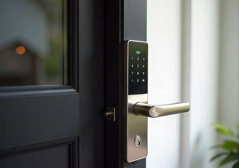 Smart lock safeguarded by digital security measures