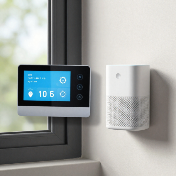 Smart window control system installed in modern residential home