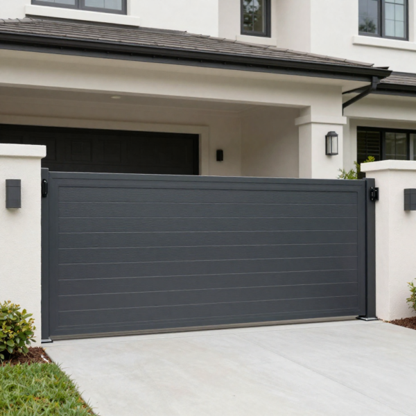 Swing gate automation operating evenly with correct hinge alignment