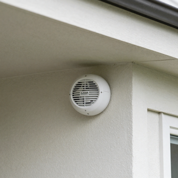 Vision Z-Wave Outdoor Siren protecting home in quiet suburban neighbourhood