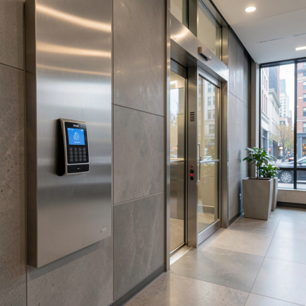 Access control system securing shared residential and commercial property