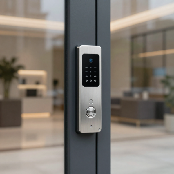 Access control system enabling off-site building management