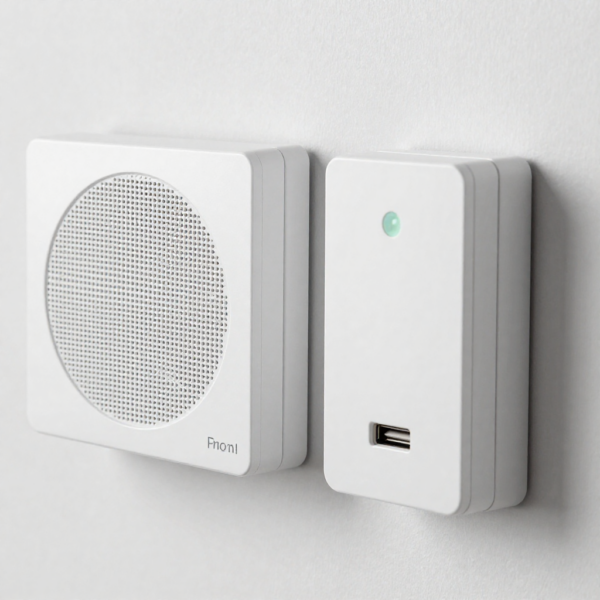 Modern IP door station connected to 2-Wire IP Intercom Kit system