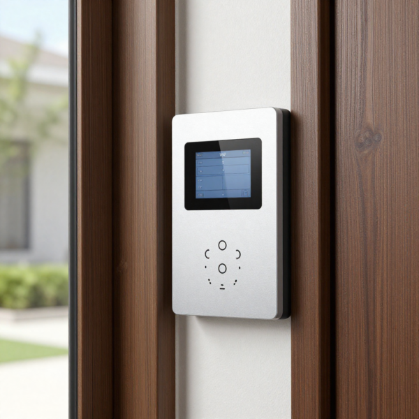 Akuvox 2-Wire IP Intercom Kit installed at building entrance