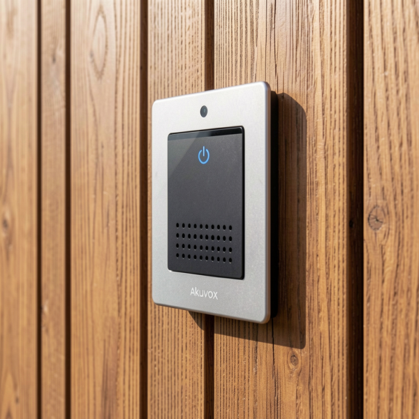 Central hub of Akuvox 2-Wire IP Intercom Kit managing multiple apartment units