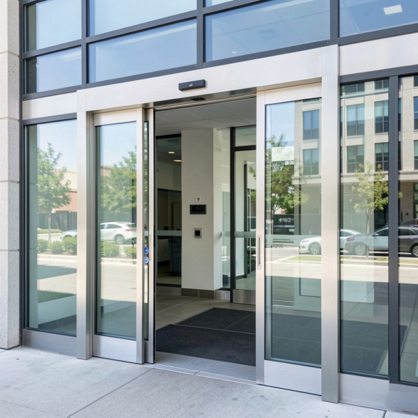 Automatic sliding door emergency power operation