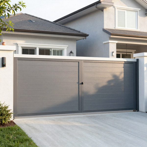 Gate safety sensor alignment across driveway