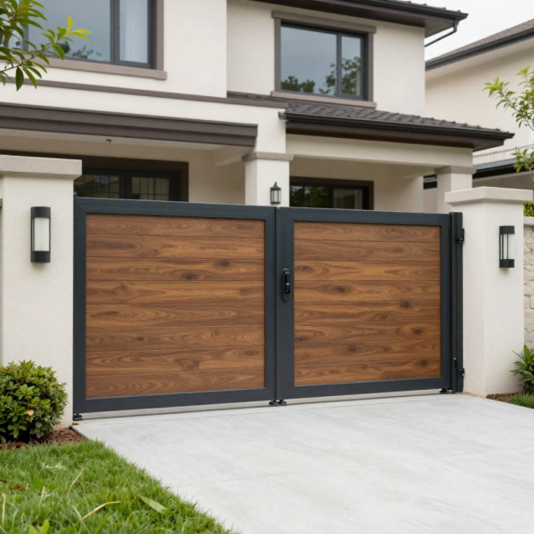 Safety sensors for gates at residential driveway entrance