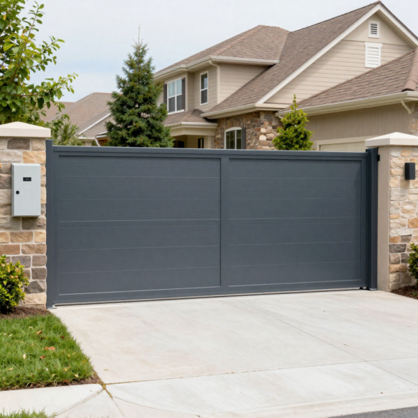 Automated sliding gate opening with Sliding Gate Automation system