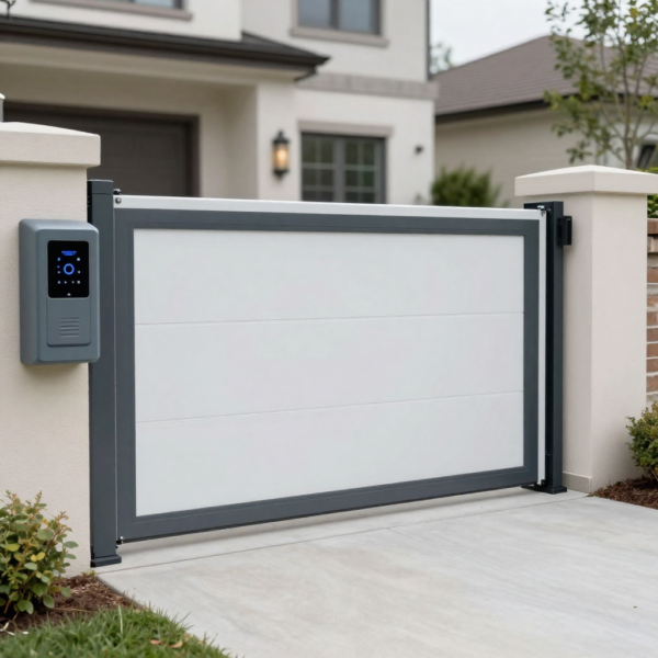 Sliding Gate Automation setup providing secure vehicle access
