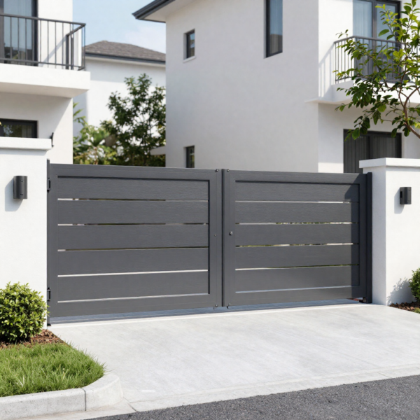 Swing gate automation for sloped driveway