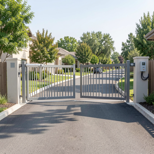 Swing gate automation obstacle safety setup