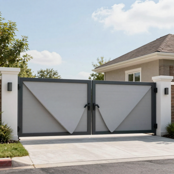 Clean driveway design with automated Swing Gate Automation gate