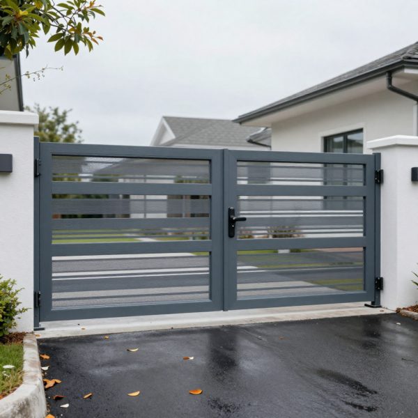 Automatic double gate operating with Swing Gate Automation system