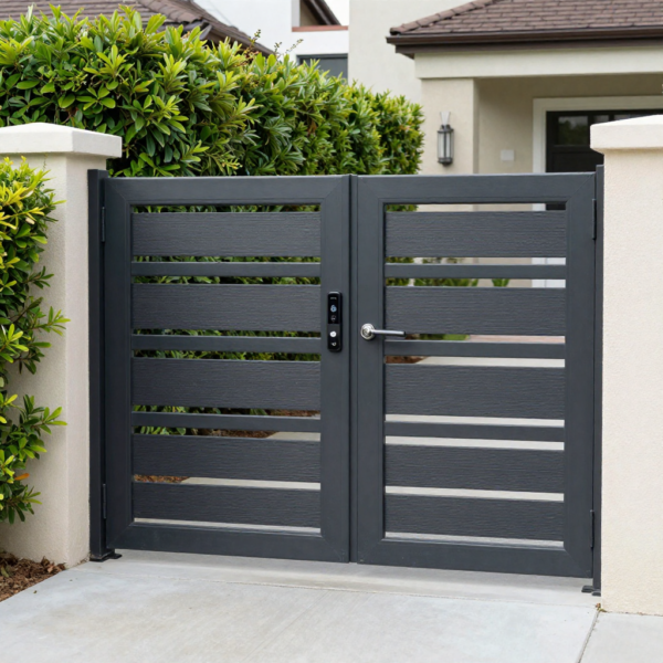 Swing Gate Automation system installed on residential driveway entrance