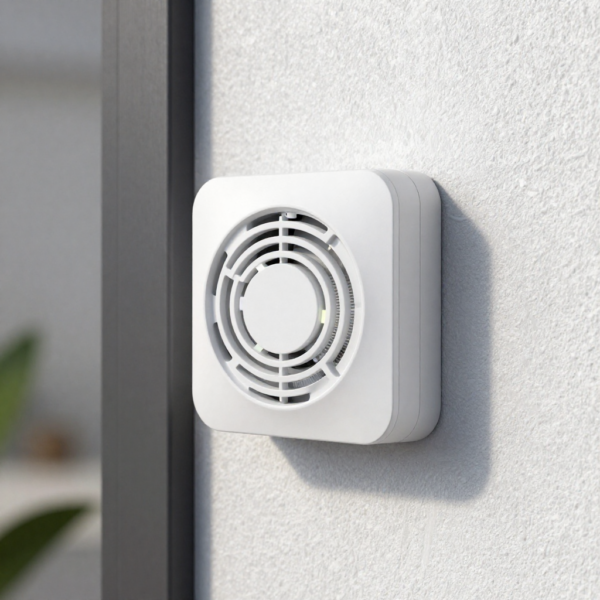 Vision Z-Wave Outdoor Siren connected to motion and door sensors in a multi-zone alarm system