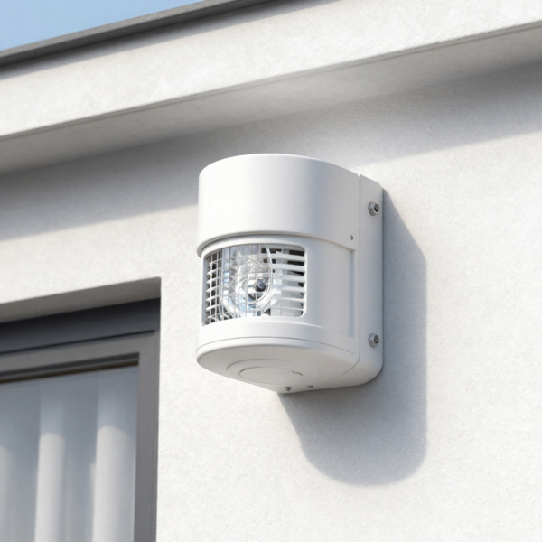 Outdoor siren backup battery installation