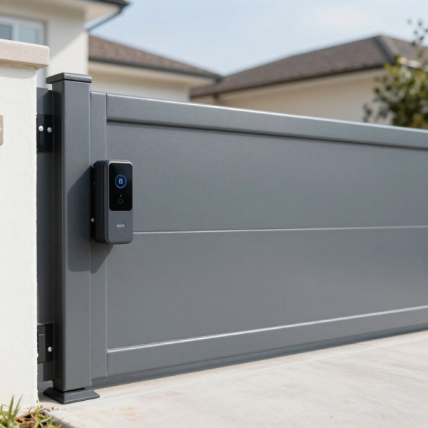 Sliding gate automation soft stop near closed position