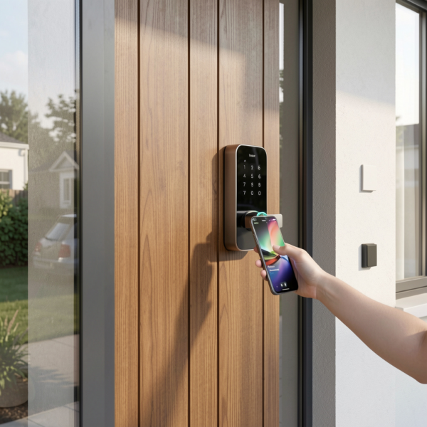 Wireless smart lock for home security