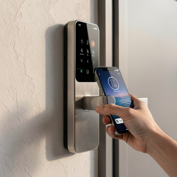 Smart lock security monitoring dashboard