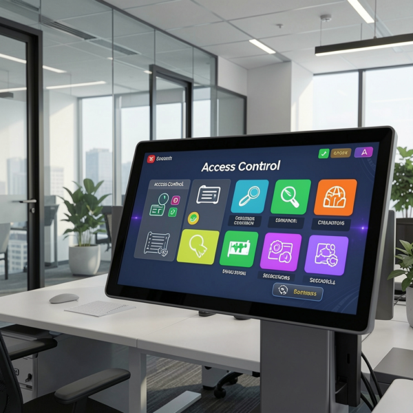 Smart access control system for secure building access management.